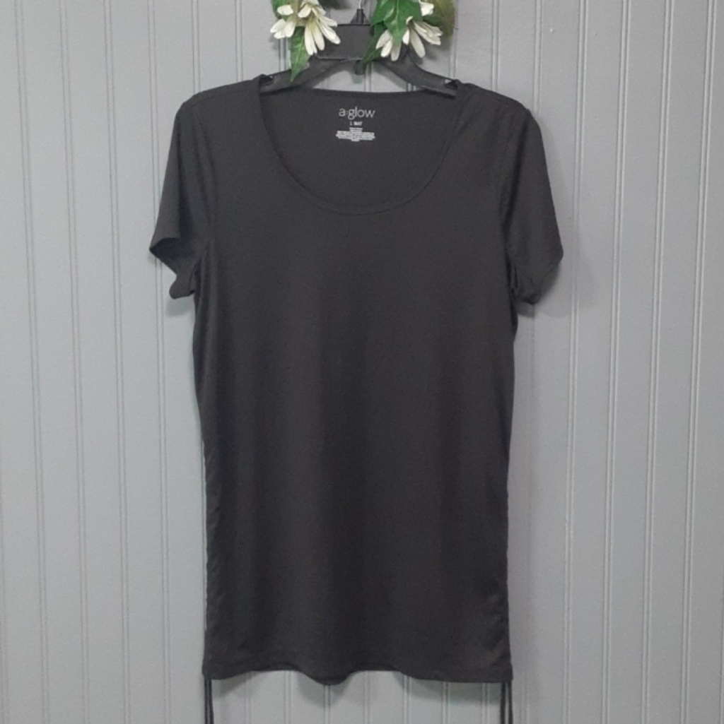 A:Glow Black Maternity Top